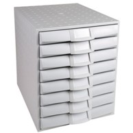 MULTIFORM Set ladica „The System”, 8 ladica, siva