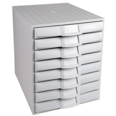 MULTIFORM Set ladica „The System”, 8 ladica, siva