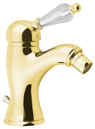 SAPHO KIRKÉ CRYSTAL Slavina za bide, retro, zlatna, kristalna ručka