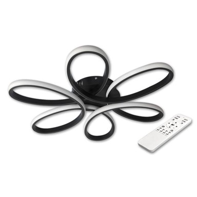 LED Visilica Galaxis Virgo, 77W, 58x10 cm, crna