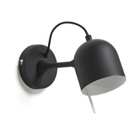 KAVE HOME Crna zidna lampa Lucilla