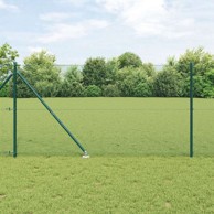 Zavarena žičana ograda s 13 šiljaka 1.4x50 m čelik zelena