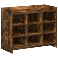 Ormar za cipele s pohranom 85 x 39,5 x 70 cm, dimljeni hrast