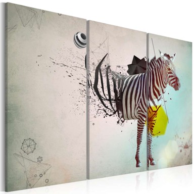 Slika zebra abstract 120x80