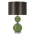 MAURO FERRETTI Zelena/siva stolna lampa s tekstilnim sjenilom (visina 65 cm) Eva 