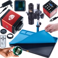 ROSFIX Set mikroskopa Earth Pro MCEP-0.5X s kamerom Draco RED PRO, crvena