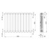 KFA Pločasti radijator aluminijski crni ADR 600/810, 1276 W