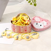 Gumice za kosu Flowers u kutiji, žute