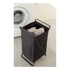 YAMAZAKI Crna košara za rublje Tower Laundry
