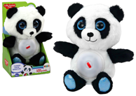 Interaktivna plišana panda sa zvučnim efektima, crno/bijela
