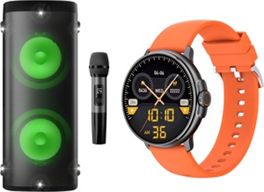 VIVAX Zvučnik BS-1010 + pametni sat Life PRO 2, narančasti