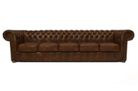 CHESTERFIELD Garnitura Class Leather, 5-sjedišta, Cloudy Brown Light