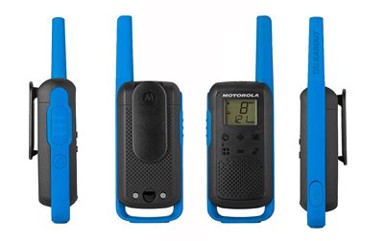 MOTOROLA Walky talky TLKR-T62, crno-plavi, 8km
