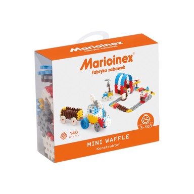 MARIOINEX Set Waffle kockica, konstruktor plavi, 140 kom