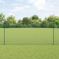 Zavarena žičana ograda s 2 dijela žičane ograde 1.4x10 m čelik, zelena