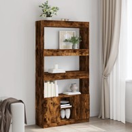 Visoka komoda boja hrasta 92x33x180 cm konstruirano drvo
