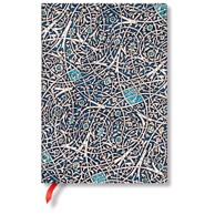 PAPERBLANKS Notes midi, 13 × 18 cm, crte, 88 listova, bez zatvaranja, Granada Turquoise Flexis (FB8216-3)