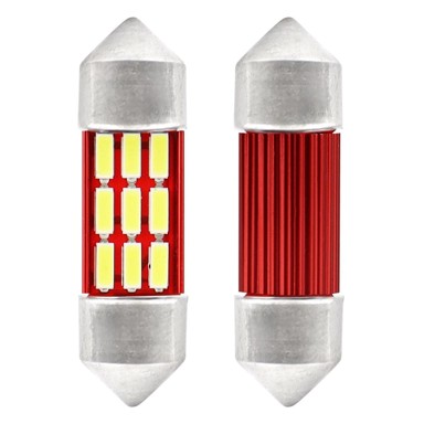 AMIO LED žarulja CANBUS C5W 31 mm 12 x SMD 4014 12V/24V, bijela