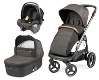 PEG PEREGO Dječja kolica Veloce TC SLK 3u1, siva
