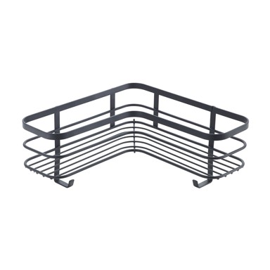 METALTEX Kupaonska polica Origin zidna kutna, crna