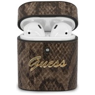 GUESS Python Collection maskica za AirPods 1/2, smeđa