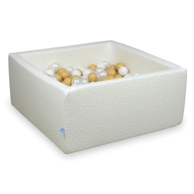MIMII Suhi bazen 90 x 90 x 40 Boucle White 400 kuglica: bijela, biserna, bež