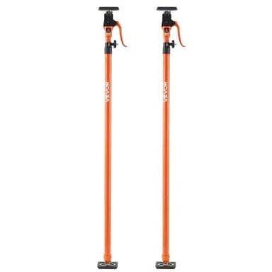 VEVOR Stup za podršku ormara Jack podesivi 125-291 cm, srebrna