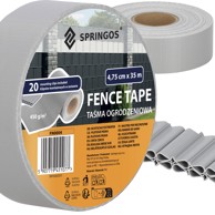 SPRINGOS Traka za ogradu 4,75x35 m, svijetlosiva