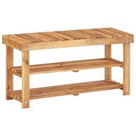Stalak za cipele, 90 x 32 x 46 cm, masivno bagremovo drvo