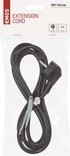 EMOS Priključni kabel, PVC, 3x1,5 mm, 2 m, crni
