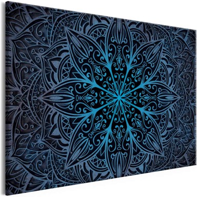 Slika Oriental Flowers Narrow Blue 120x80