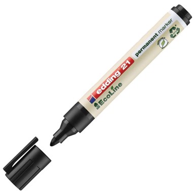 EDDING Marker permanentni 1,5-3mm okrugli vrh EcoLine 21 crni