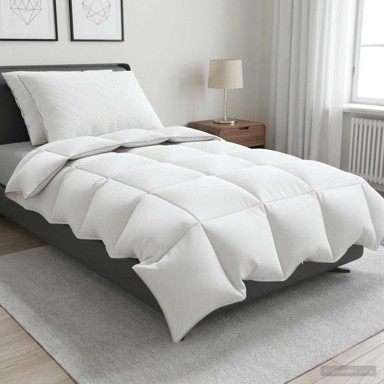 Zimski set popluna i jastuka FULDA s 90% guščjeg paperja 140 x 220 cm, 300 g/m², 3 kom., bijeli
