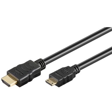 GOOBAY HDMI – Mini HDMI kabel velike brzine, 2 m, pozlaćeni