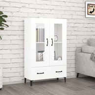 Visoka komoda bijela 70 x 31 x 115 cm od konstruiranog drva , bijela