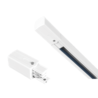 GLOBAL TRACK Napojni konektor za šinu, desni, crna