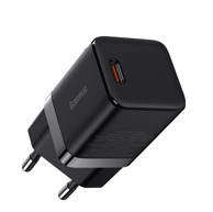 BASEUS Zidni punjač GaN3 PD 30W, 1x USB-C, crni
