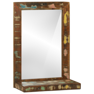 Ogledalo za kupaonicu 50x22x70 cm čvrsto obnovljeno drvo