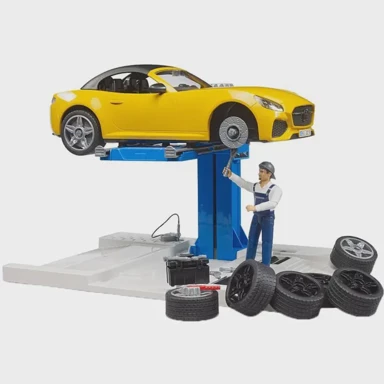 BRUDER Igraći set bworld Servisni centar za automobile s Roadsterom