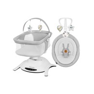 LIONELO Električna ljuljačka Bella 360 s kolijevkom, siva