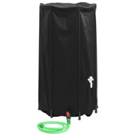 Spremnik za vodu sa slavinom, sklopivi, 100 l, PVC, crni
