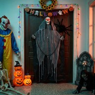 SPOOKA Figura viseća Grim Reaper 112 x 164 cm, crna