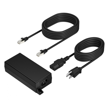 HP Mrežni adapter Poly PoE++ 65W 2.5G s CAT6A kabelom 3.66 m, crni