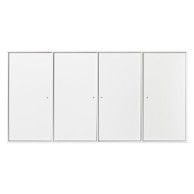 HAMMEL FURNITURE Bijela zidna komoda Mistral Kubus, 136x69 cm