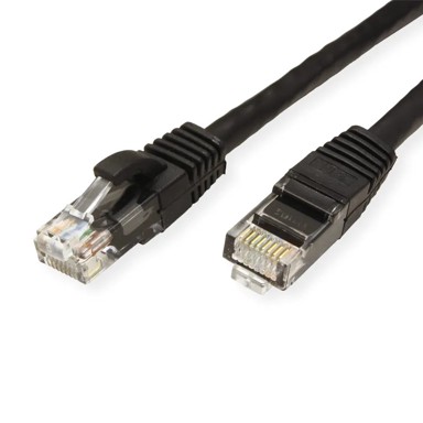 ROLINE Value UTP kabel Cat.6a 1m, crni