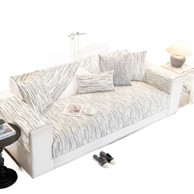 NIKCORP Presvlaka za kauč od ženilja 90x240 cm, bijelo-crna