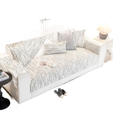 NIKCORP Presvlaka za kauč od ženilja 90x240 cm, bijelo-crna