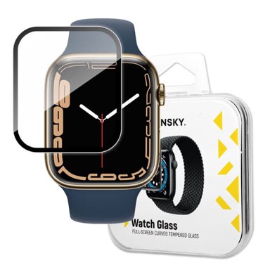 WOZINSKY Hibridno staklo za Apple Watch 7/8 45mm crno
