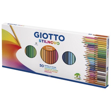 GIOTTO FILA Drvene boje 2573, Stilnovo, šiljilo uključeno, 50 boja