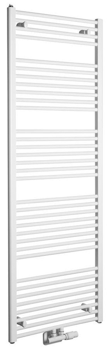 AQUALINE Radijator RONDEL, 600 x 1680 mm, središnji priključak, 1013 W, bijeli
